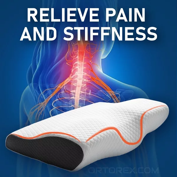 Contoured Orthopedic Memory Foam Pillow for Neck Pain - Image 2