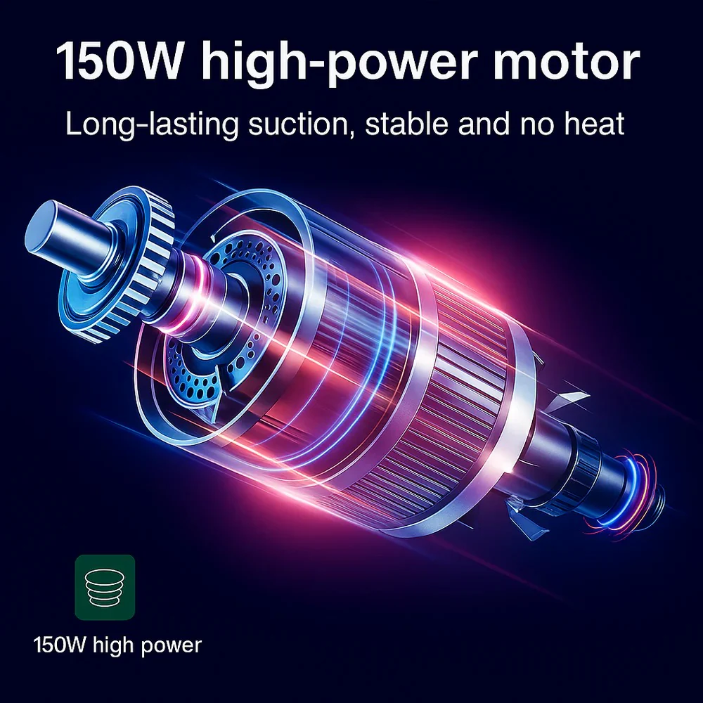 Cordless Car Vacuum Cleaner – 95000Pa Suction, Lightweight & Powerful Handheld - Image 8