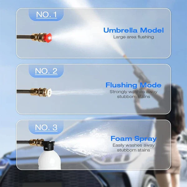 Cordless Portable High Pressure Spray Water Gun Set - Image 4