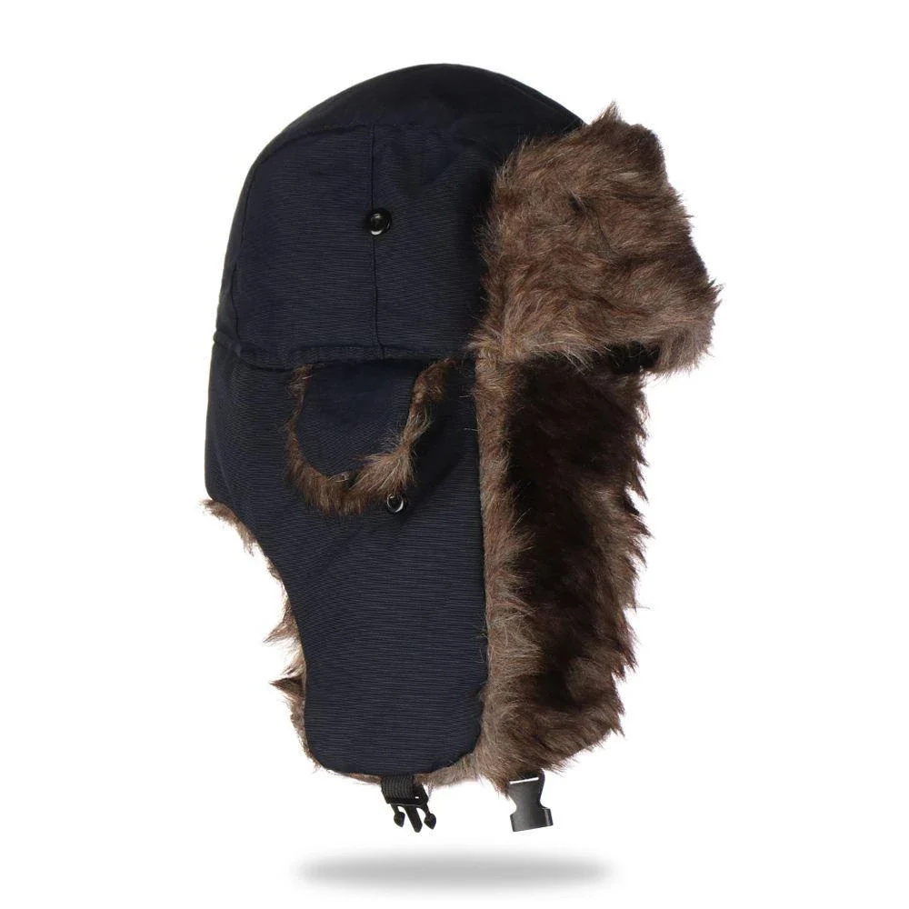 Cozy Faux Fur Winter Earflap Aviator Ski Hat - Image 10