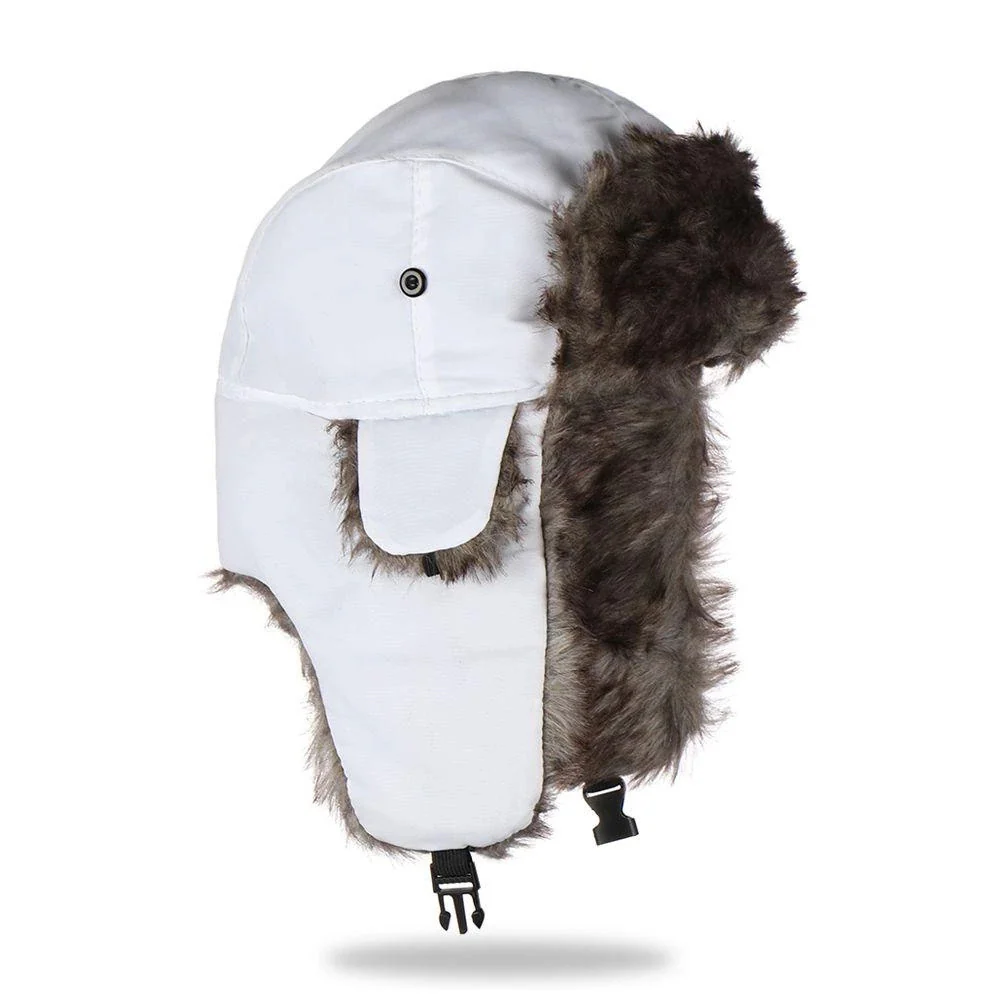 Cozy Faux Fur Winter Earflap Aviator Ski Hat - Image 5