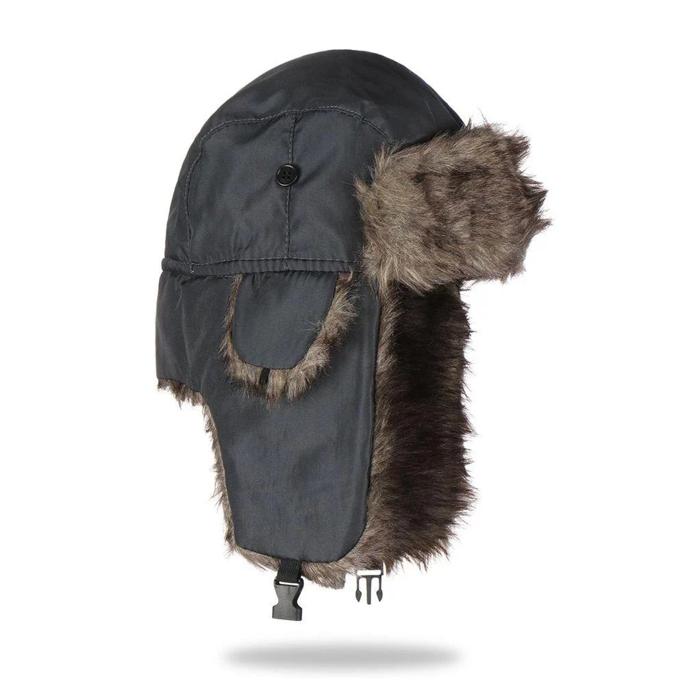 Cozy Faux Fur Winter Earflap Aviator Ski Hat - Image 9