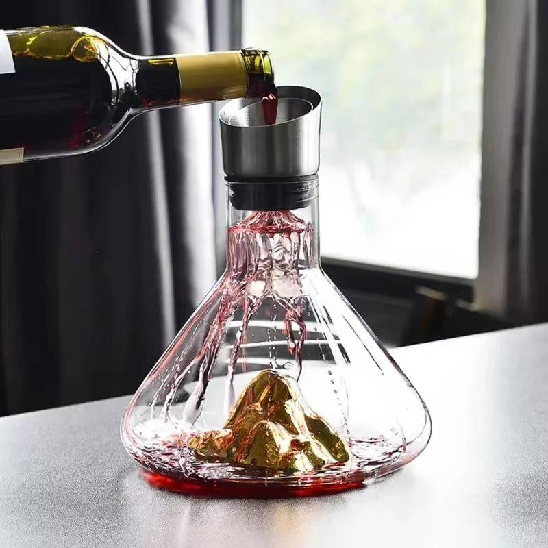 Crystal Glass Wine Decanter Aerator Carafe - Image 10