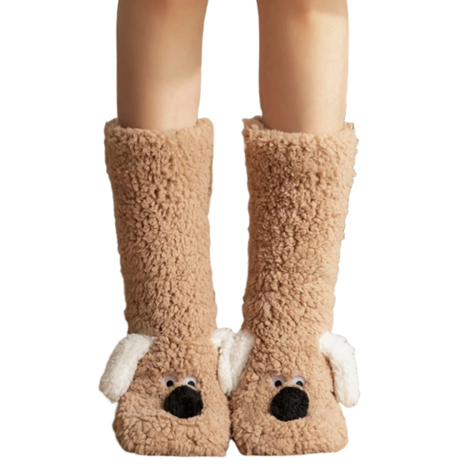 Cute Dog Fuzzy Socks Winter Leg Warmer - Image 6