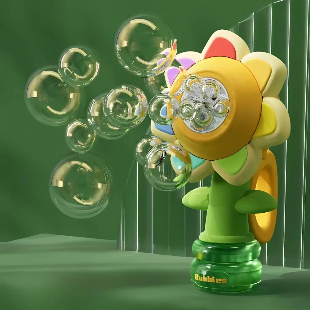 Dancing Sunflower LED Bubble Maker Toy - Image 3