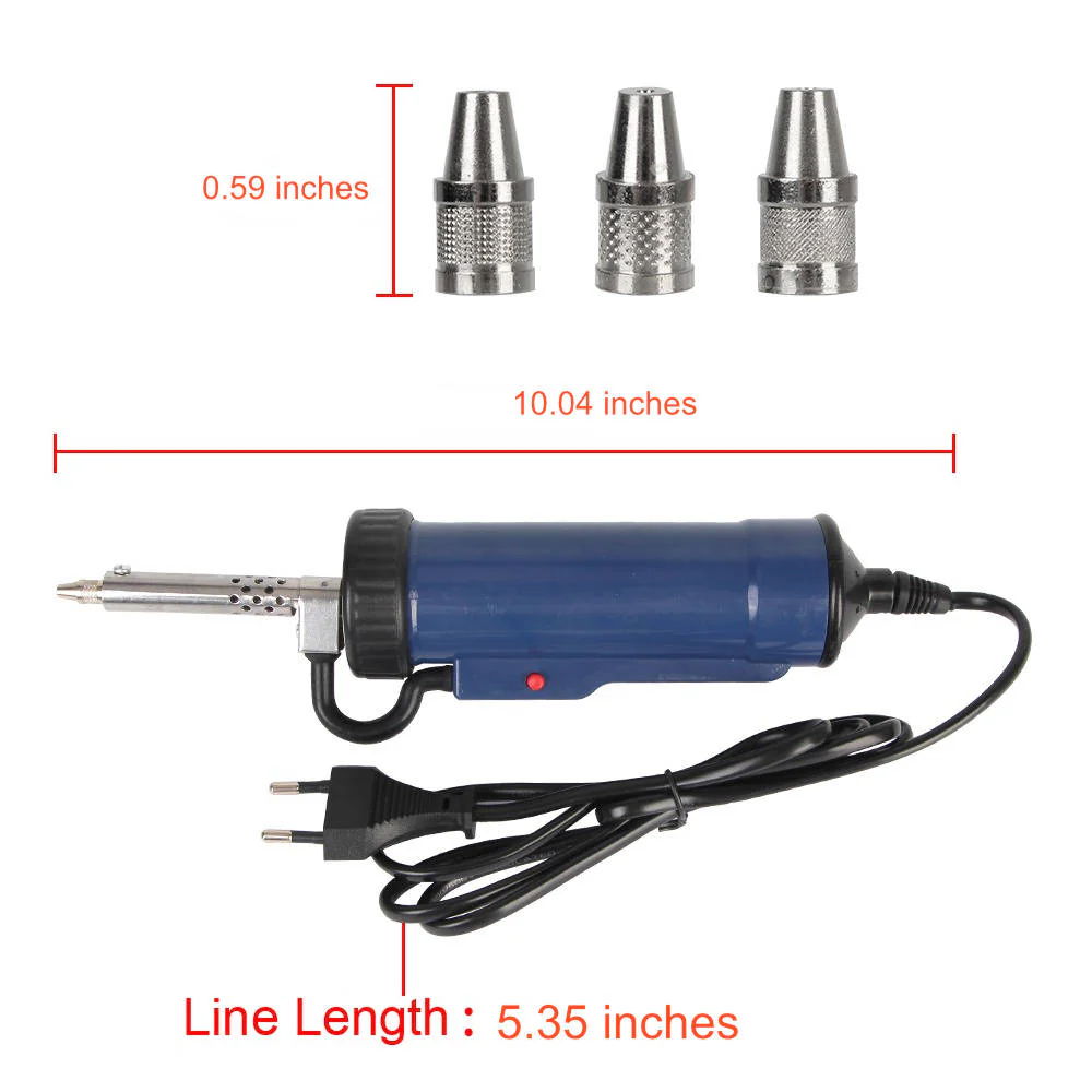 Desoldering Machine Tin Sucker Automatic Electric Solder With 3 Suction Nozzle - Image 8