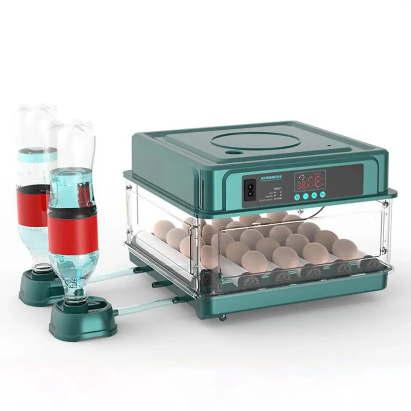 Digital Egg Incubator with Adjustable Tray - EU Plug, Light Tester & Turner for Hatching Chickens, Birds & More - Image 2