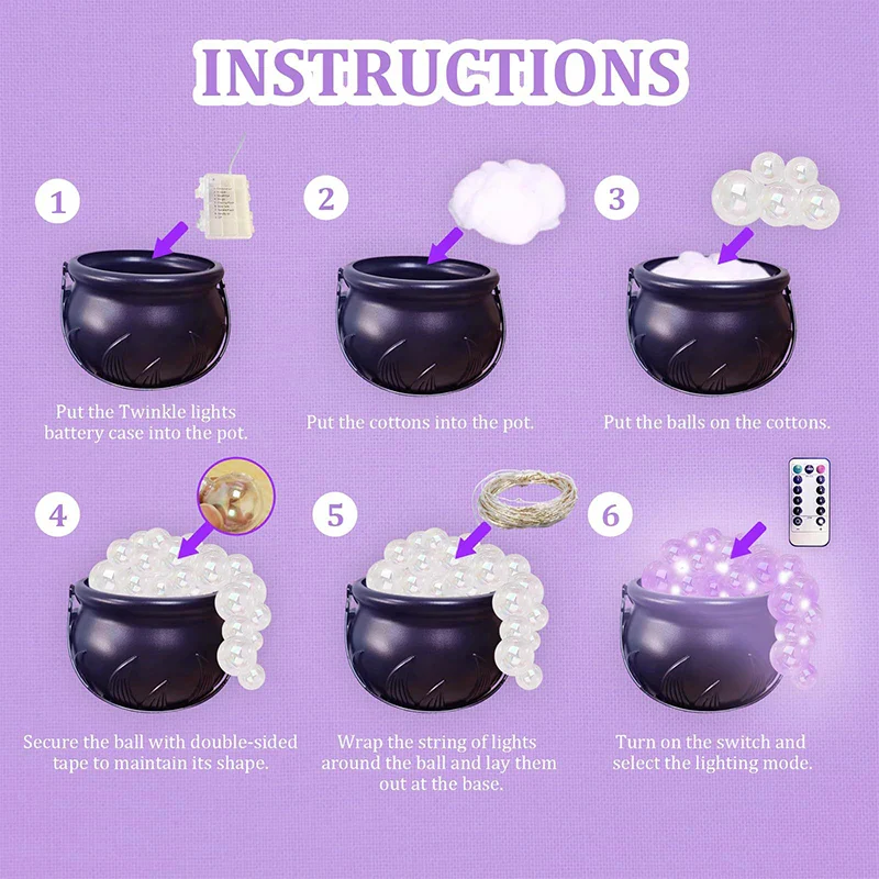 DIY Bubbling Indoor Halloween Witch Cauldron - Image 3