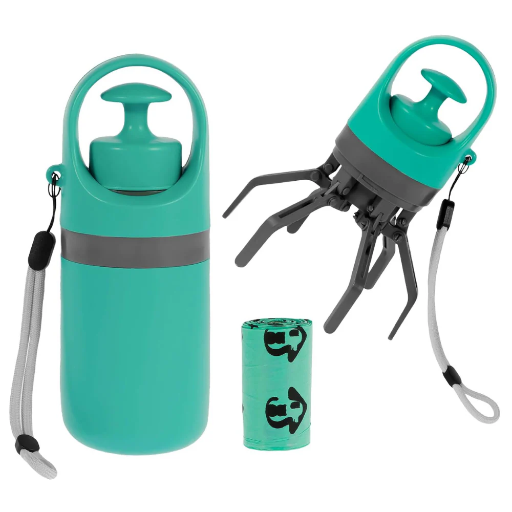 Dog Poop Picker Upper Claw with Garbage Bag Dispenser - Image 5