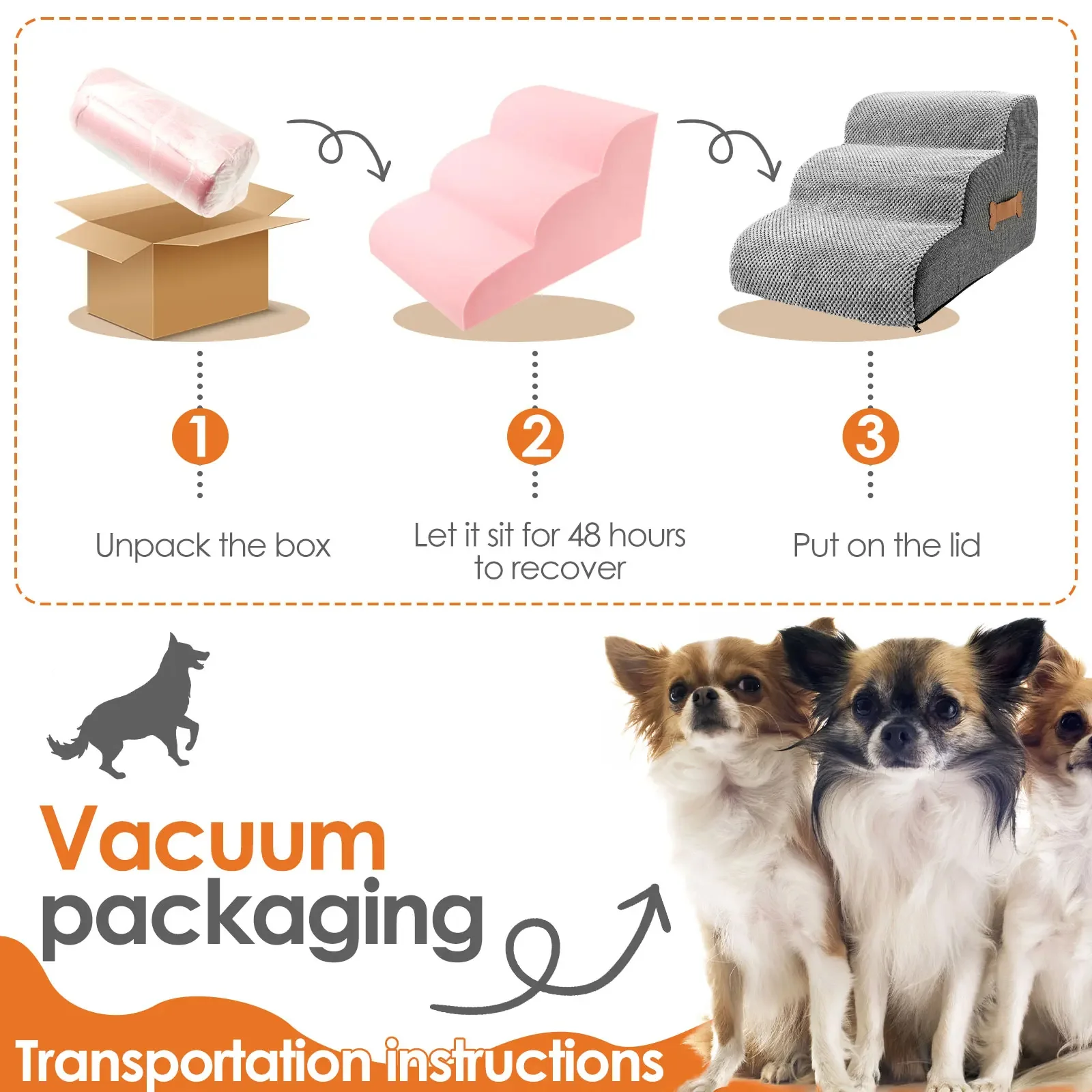 Dog Stairs for Bed - Image 3