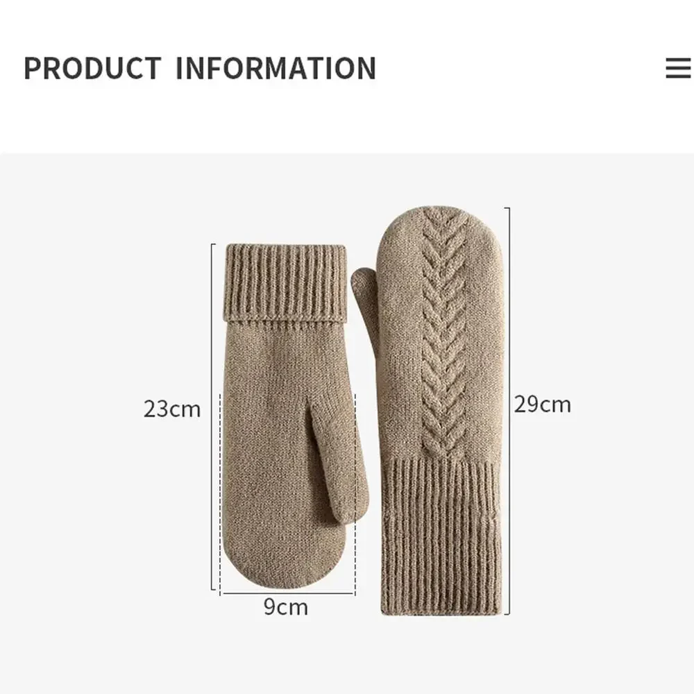 Double Layer Fleece Lined Winter Mittens - Image 4