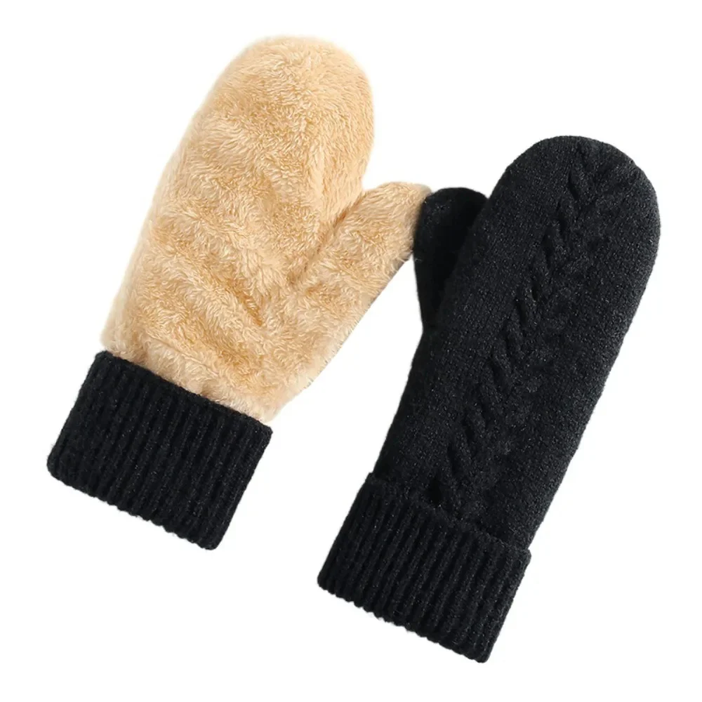 Double Layer Fleece Lined Winter Mittens - Image 6