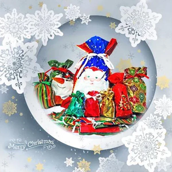 Drawstring Christmas Gift Bags 15 Sets - Image 5