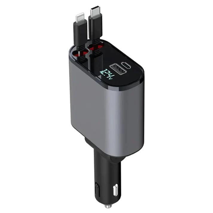 Dual Retractable Car Charger - Image 3