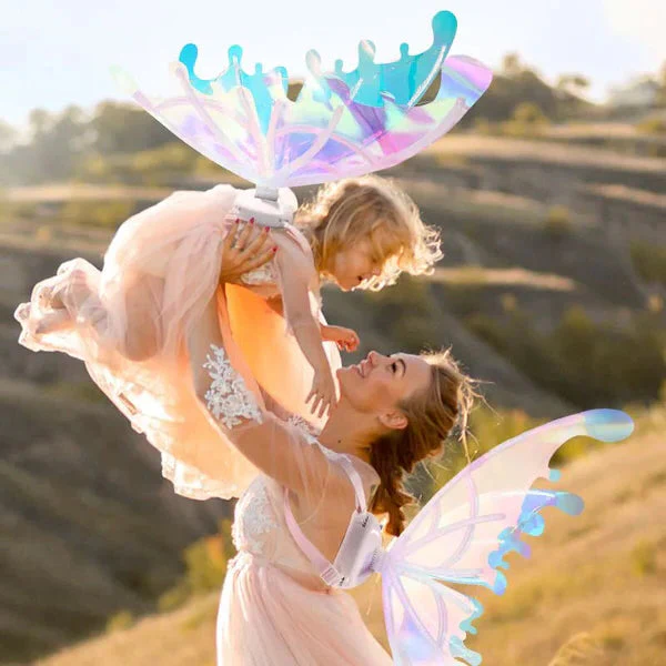 Electric Colorful Kids / Adults LED Fairy Wings Costume - Image 3