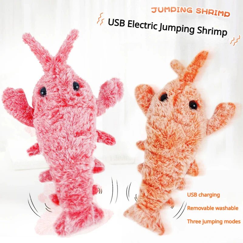 Electric Jumping Shrimp Pet Toy - Image 2