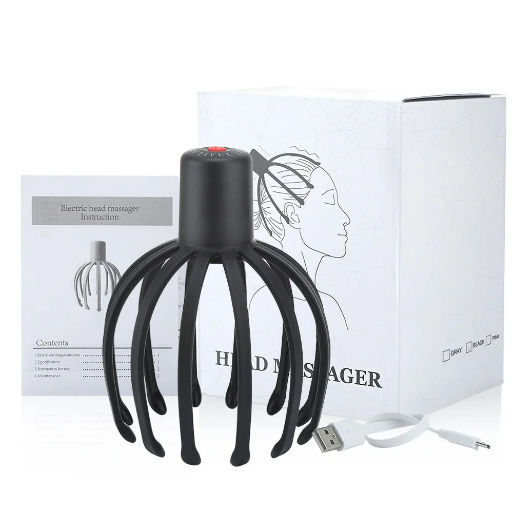 Electric Octopus Head Massager - Relaxing Scalp & Stress Relief Device - Image 3