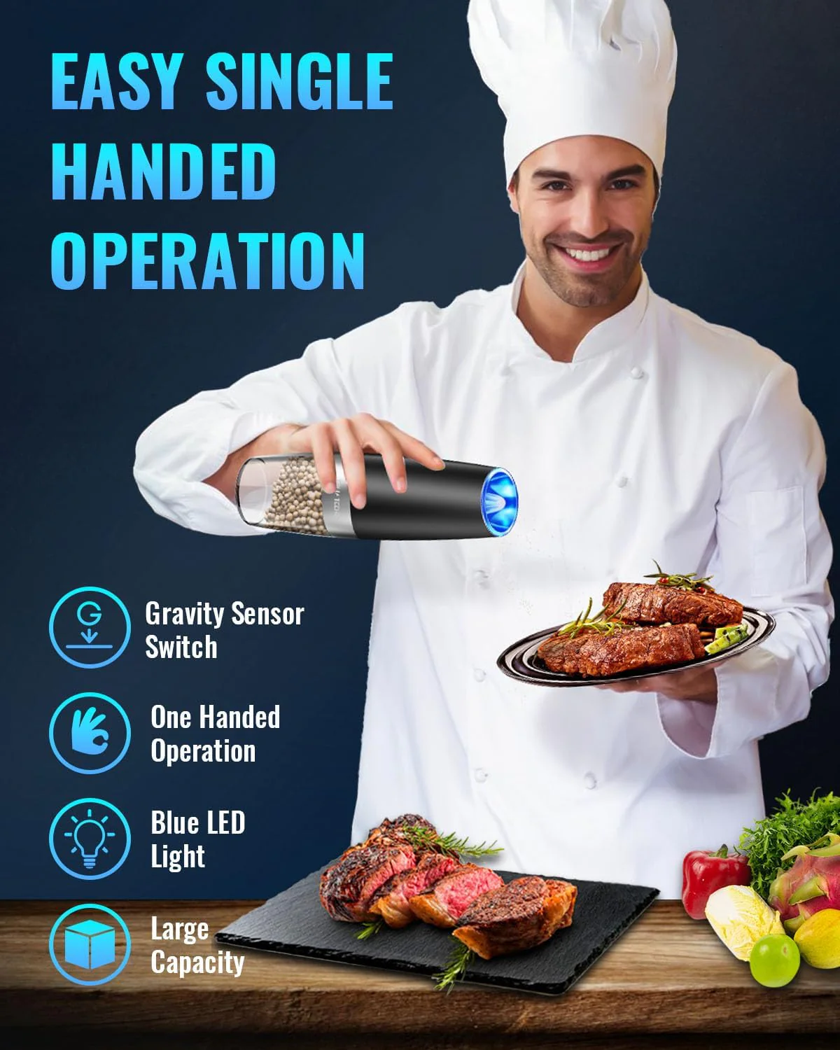 Electric Salt And Pepper Grinder - Image 4