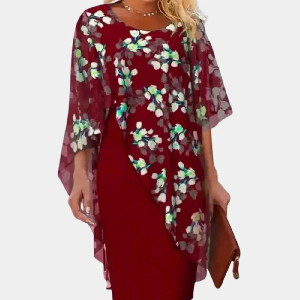Elegant Floral Dress For Women - Image 2