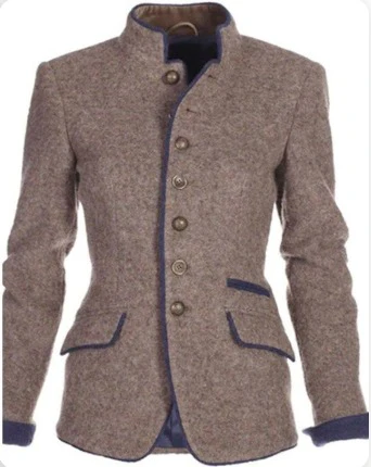 Elegant solid color women's jacket - Image 2