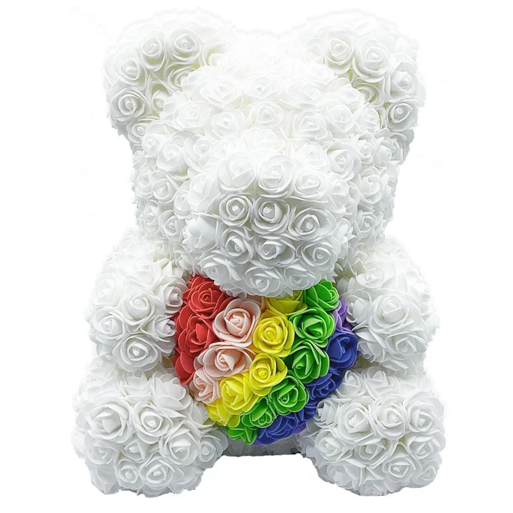 Eternal Love Rose Flower Valentine's Teddy Bear Gift 10" - Image 3