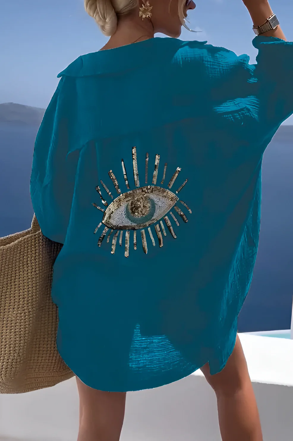 Evil Eye Shirt + Sequin Bead - Image 4
