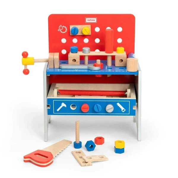 Exclusive Kids Pretend Play Realistic Work Tool Bench Toy - Image 3
