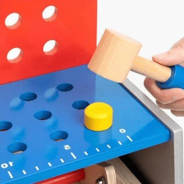 Exclusive Kids Pretend Play Realistic Work Tool Bench Toy - Image 5