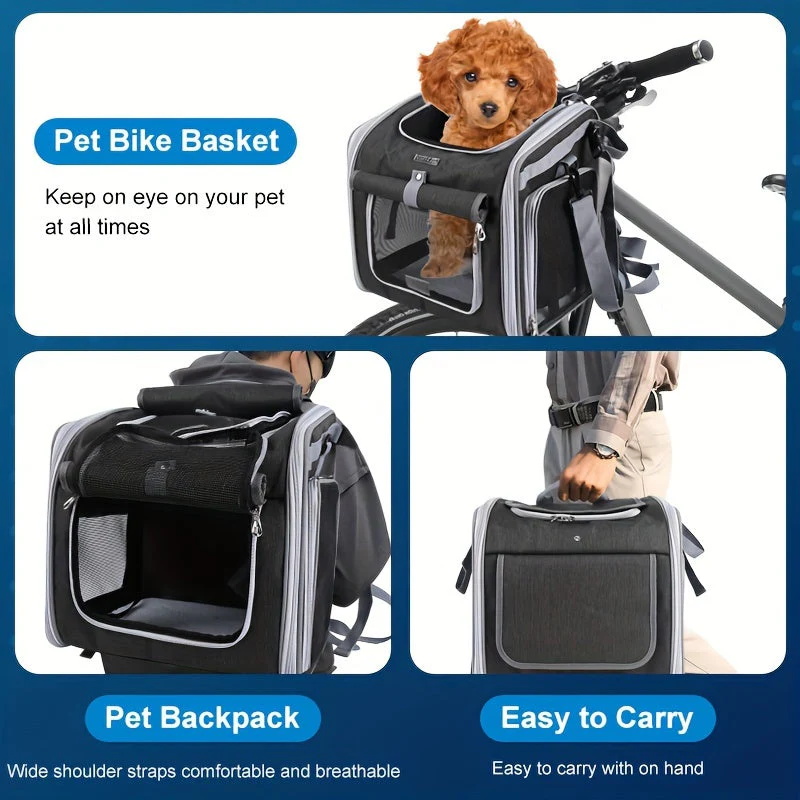 Expandable Bike Basket for Pets - Image 4