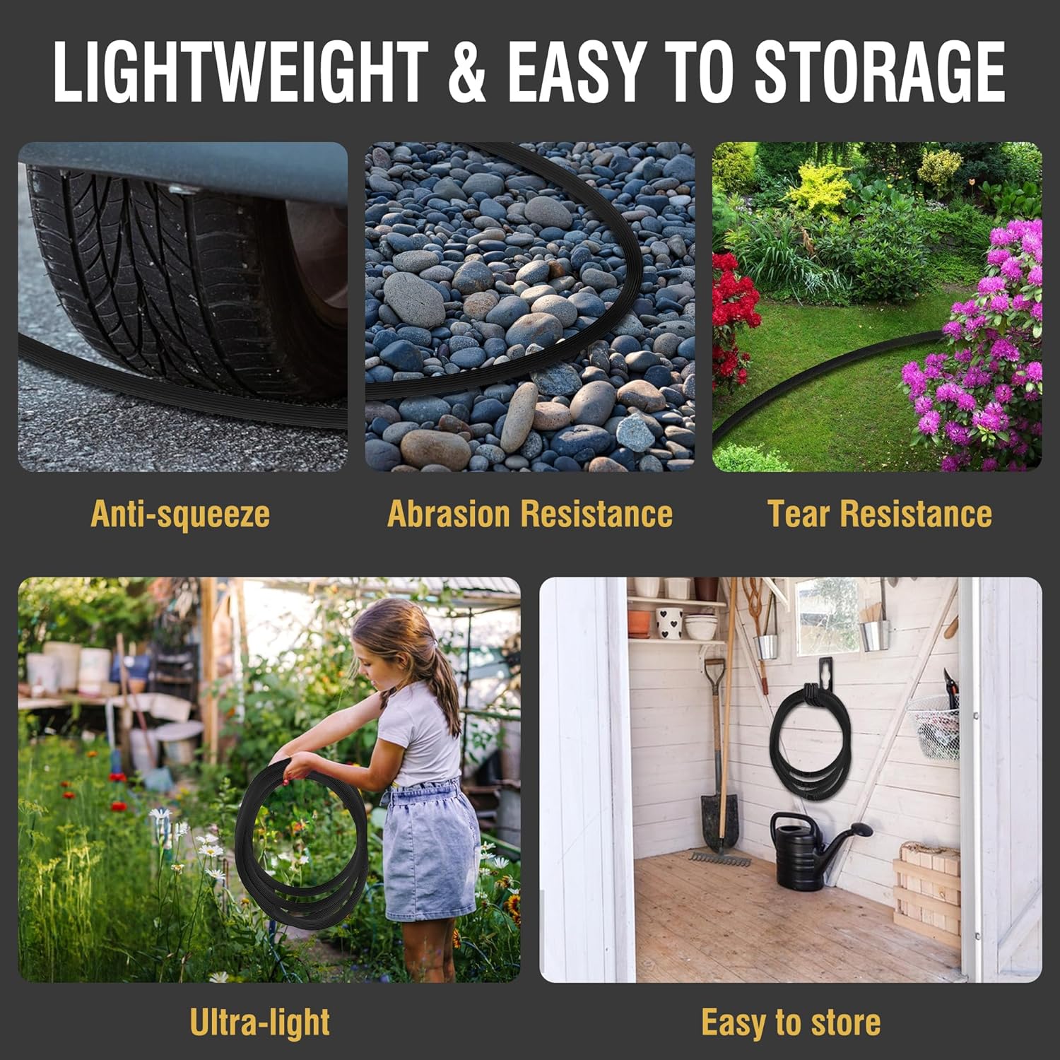 Expandable Garden Hose With 10 Functions Spray Nozzle - Image 2