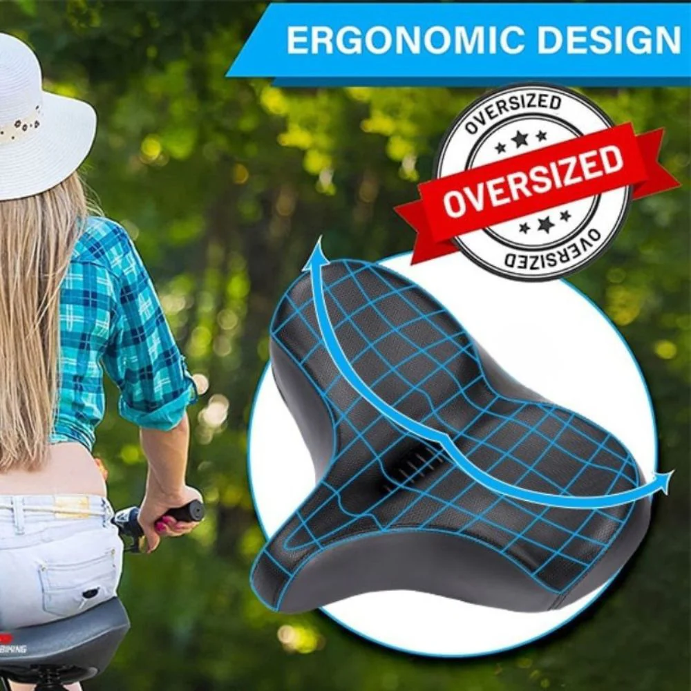 Extra Large Bike Seat With Comfortable Thick Foam and Waterproof - Image 9