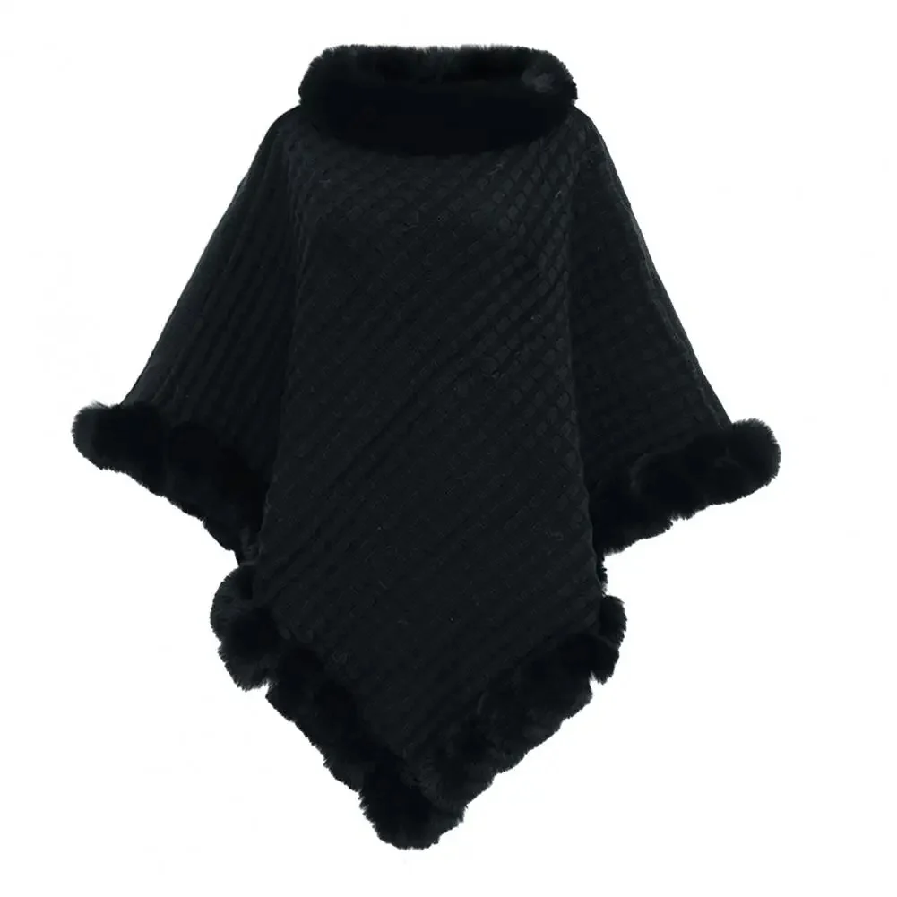 Faux Fur Shawl Cloak for Women - Image 4