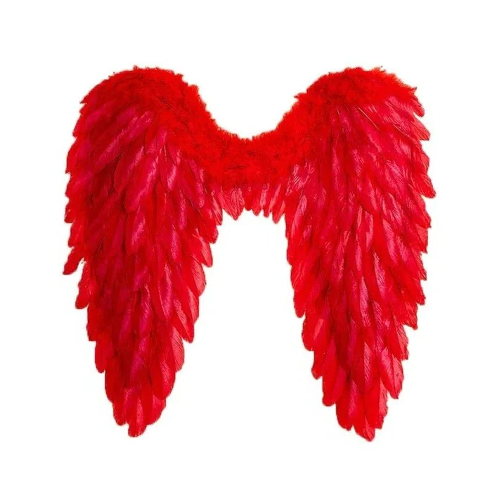 Feathered Angel Wings Costume - Image 3
