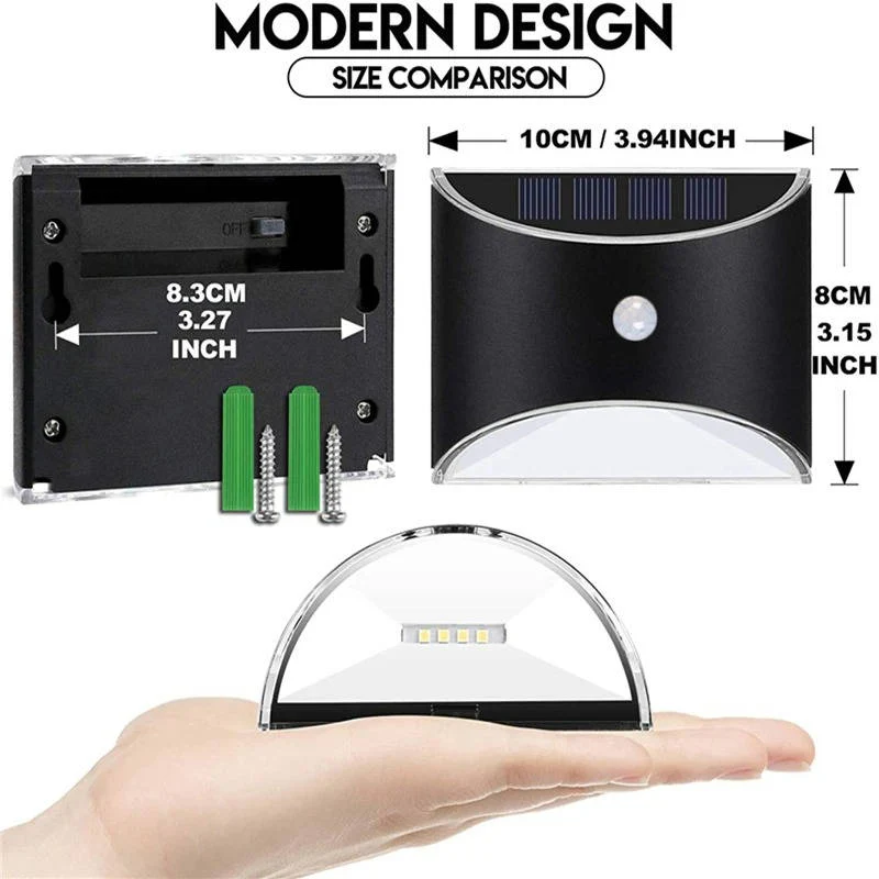 Fence Light Stair Lights Outdoor - Motion Sensor - Image 7