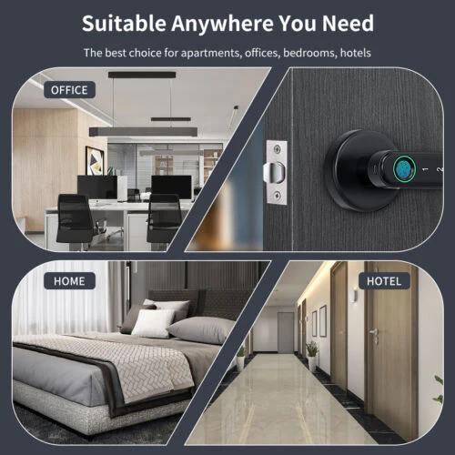 Fingerprint Smart Door Lock - Mobile App Remote Control Door Lock with Fingerprint - Image 4