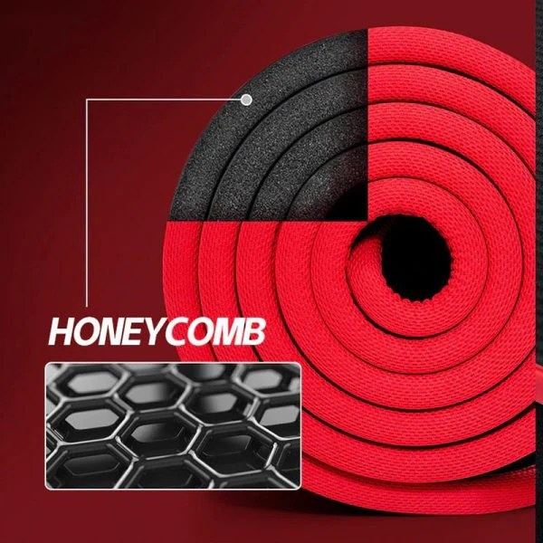 Fitness Mat Men’s High Density Exercise Yoga Non-Slip Mat For Gym Home - Image 4