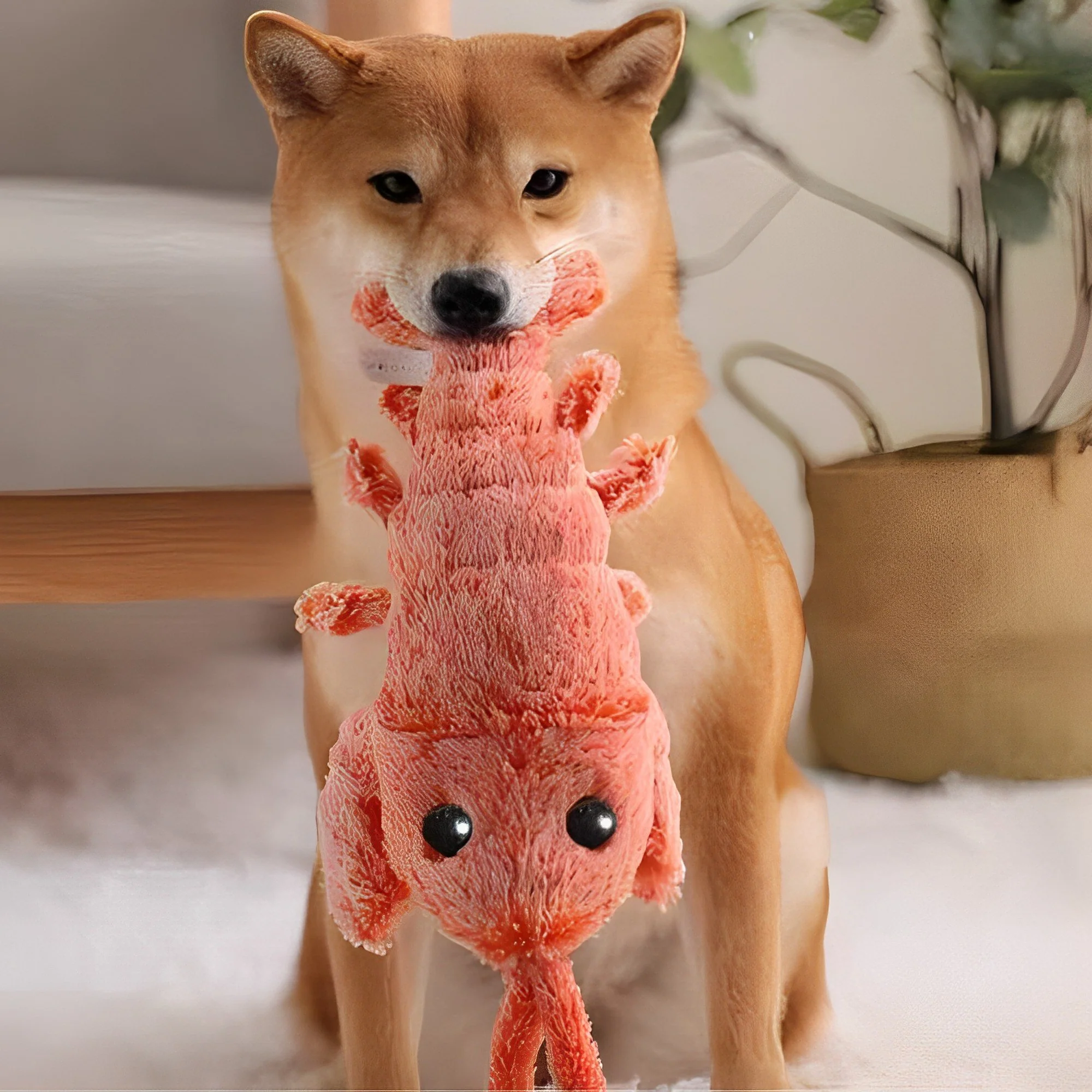 Floppy Lobster Interactive Dog Toy - Image 2