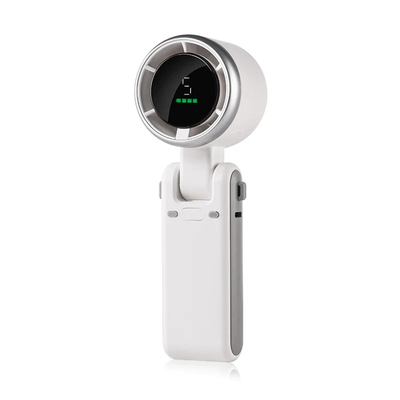 Foldable Handheld Turbo Fan with Digital Display - Image 7
