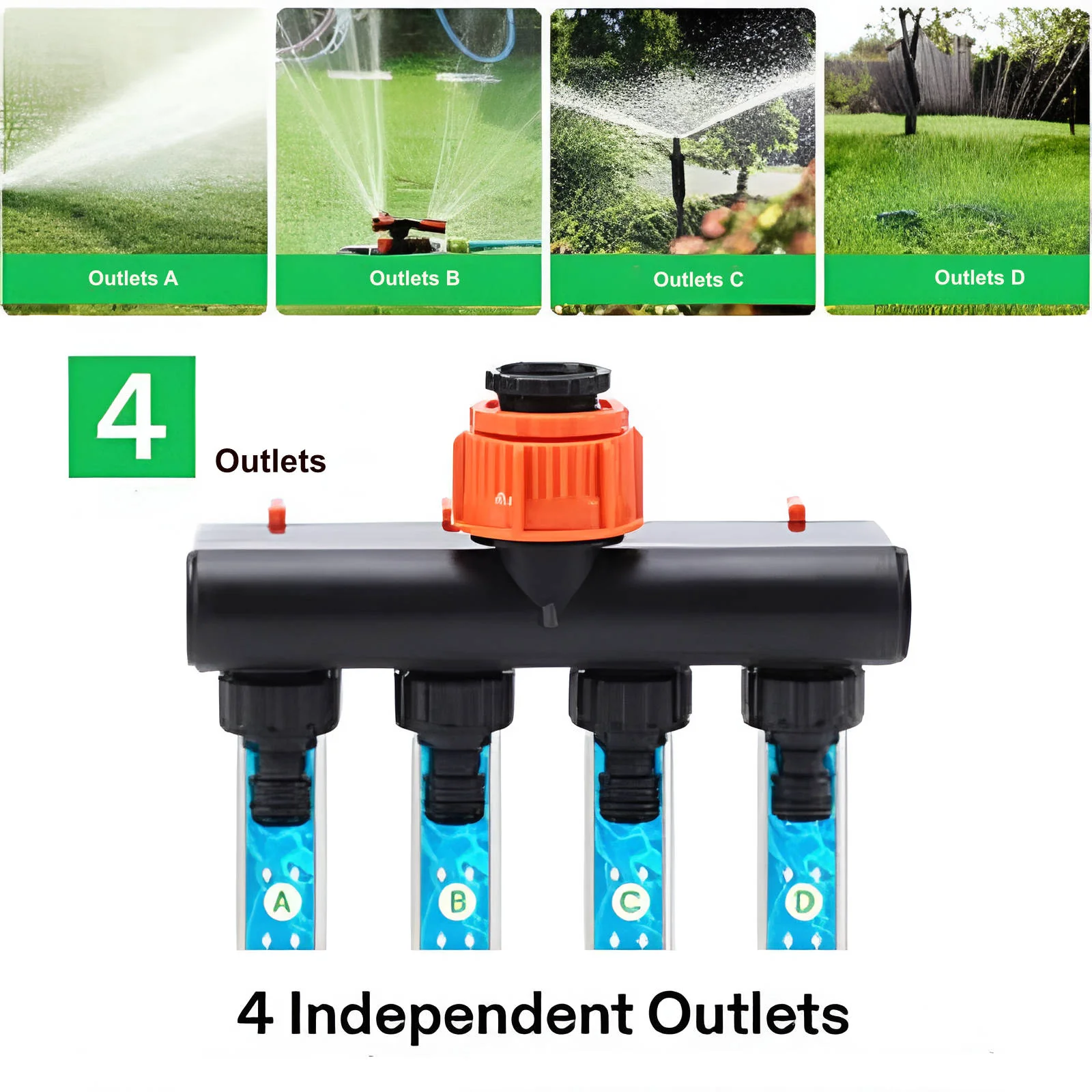 Garden Hose Splitter 4 Way - Image 2
