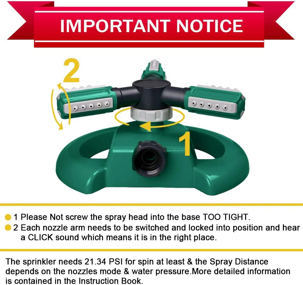 Garden Lawn Water Sprinkler - Image 5