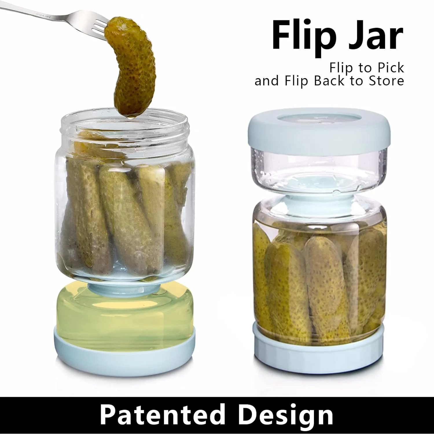 Glass Pickle Separator Jar - Image 2
