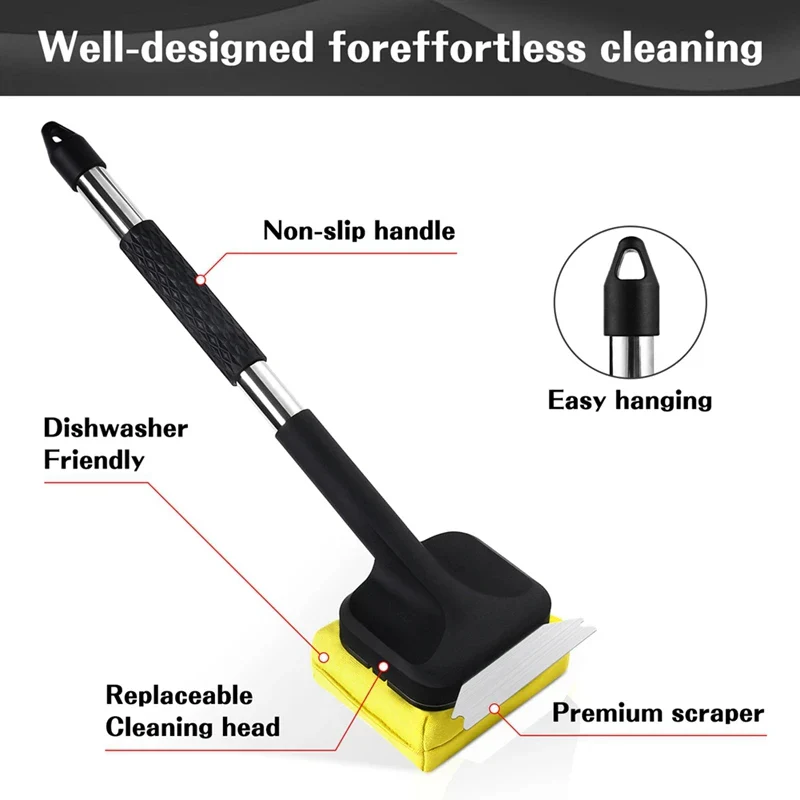 Grill Brush with Steam Cleaning and Scraper - Image 2