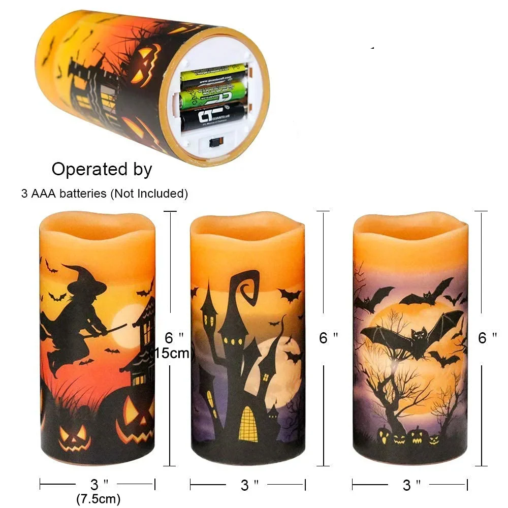 Halloween Flameless Candles Set - Image 4