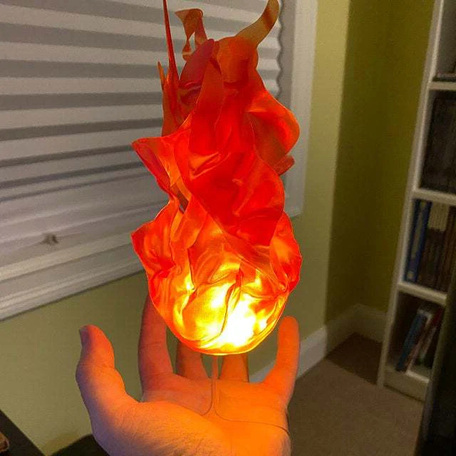 Halloween Floating Fireball Prop - LED Glowing Fireball Ornament - Image 2