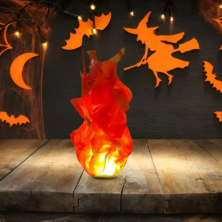 Halloween Floating Fireball Prop - LED Glowing Fireball Ornament - Image 7