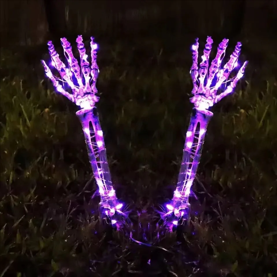 Halloween Skeleton Hand Solar Lights - Image 7
