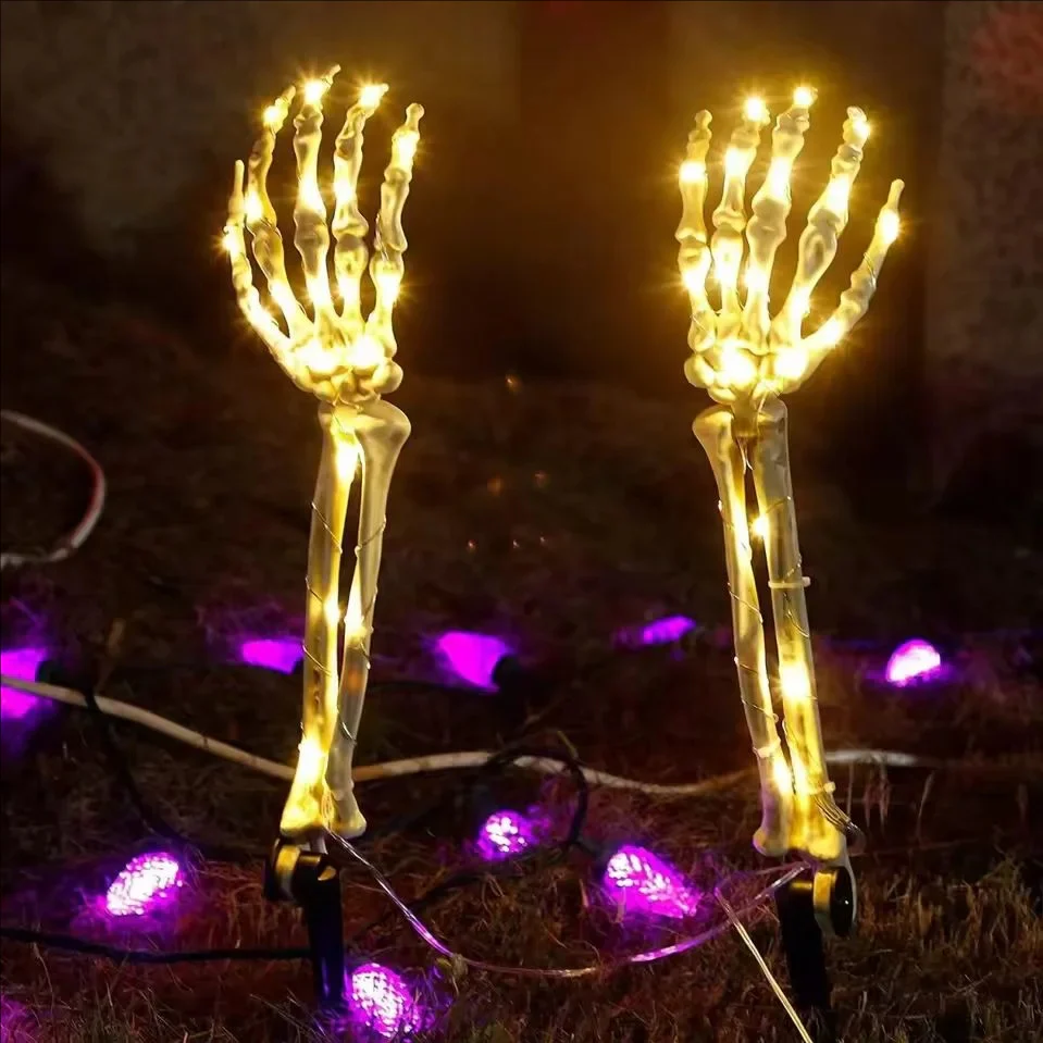 Halloween Skeleton Hand Solar Lights - Image 8
