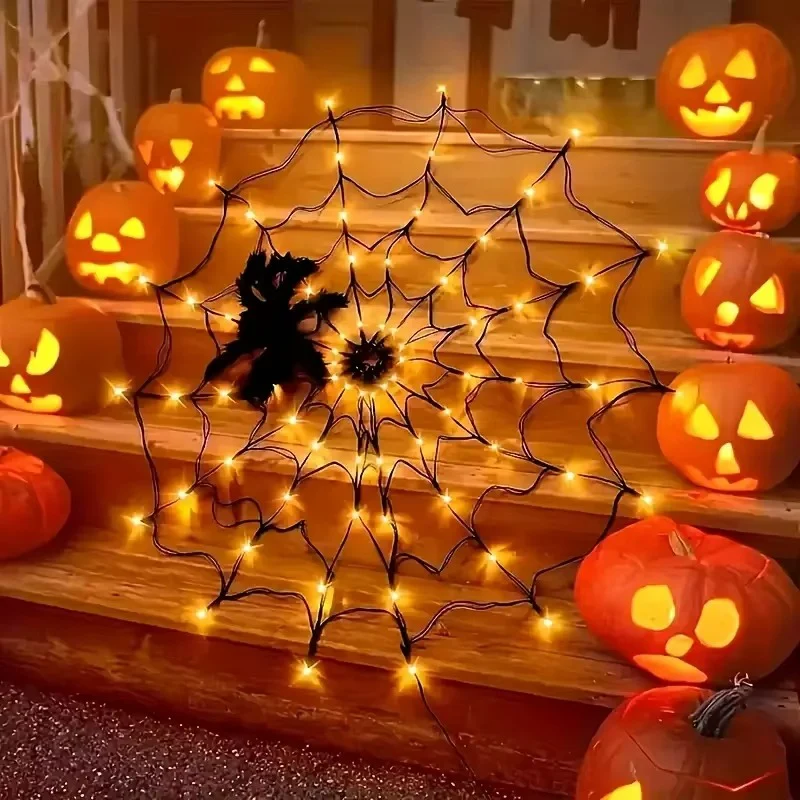 Halloween Spider Web Lights Outdoor - Image 8