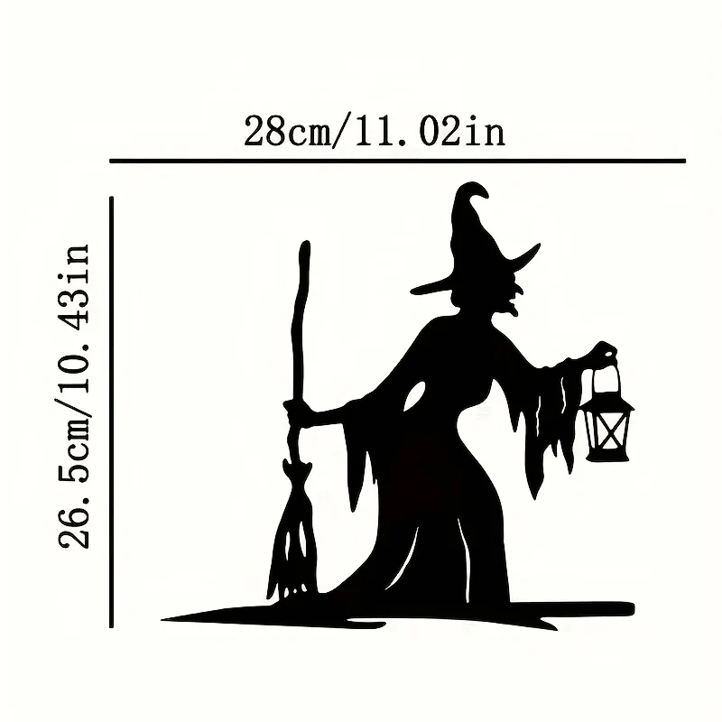 Halloween Witch Garden Stake Outdoor Decor - Image 3