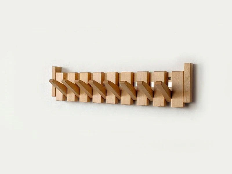 Handmade Wooden Coat Rack - Image 3